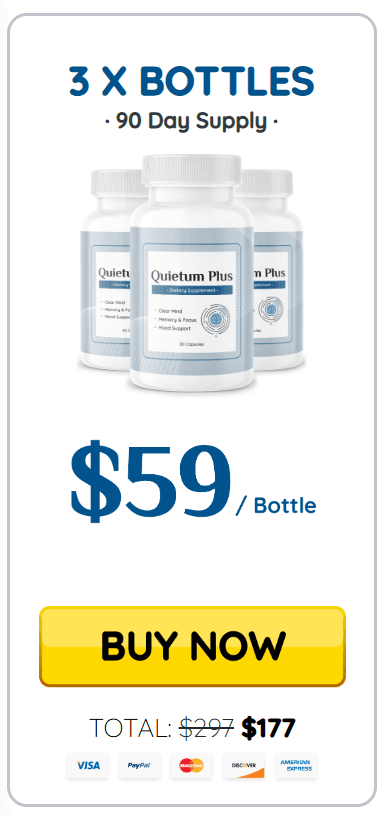 Quietum Plus Three bottle
